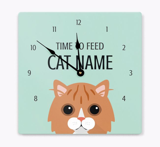 Time To Feed...: Personalised {breedCommonName} Wall Clock